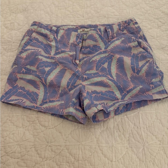 Vineyard Vines women’s pink and blue shorts Tropical. Size 10 - Picture 1 of 9